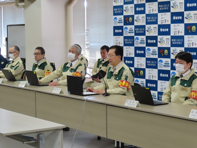 高病原性鳥インフルエンザ対策本部会議の写真