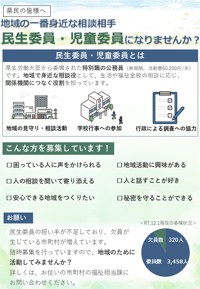 民生委員・児童委員チラシ(表)