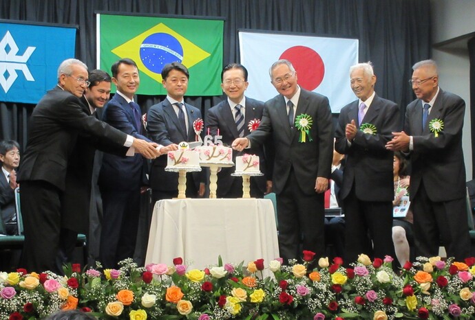 ブラジル岩手県人会創立65周年記念式典の様子