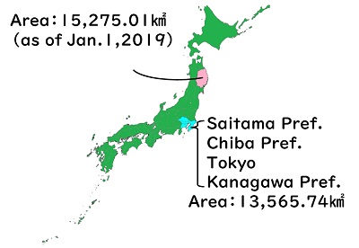 Image of the area of Iwate