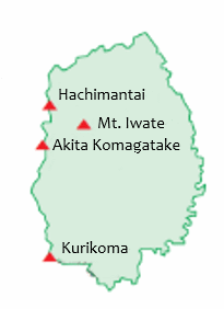 volcanoes of iwate