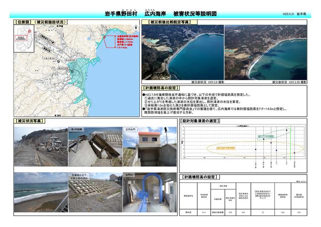 広内海岸被害状況等説明図p1