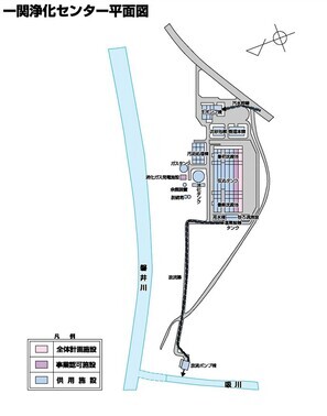 一関浄化センター平面図