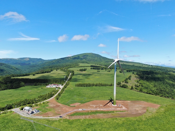 稲庭高原風力発電所の写真