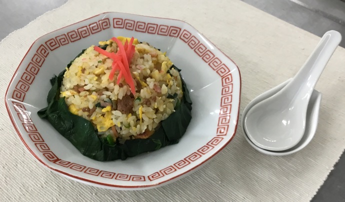 寒じめほうれんそうチャーハン