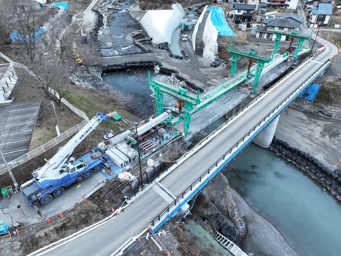 市街地工区　泉橋付近