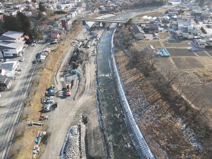 小本川岩泉橋上流写真