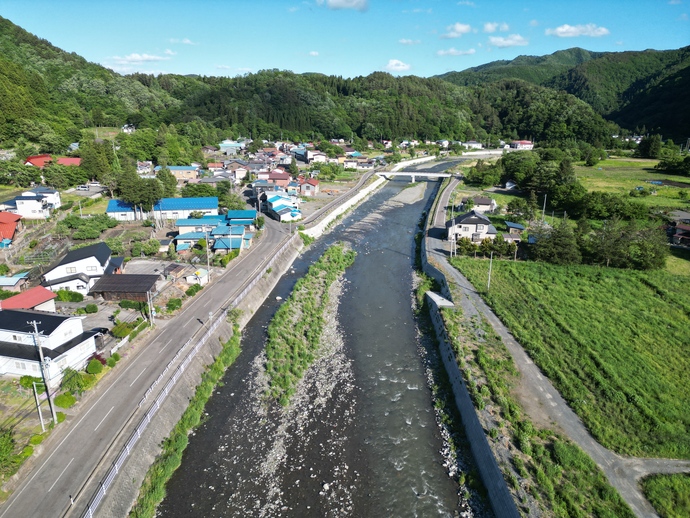 田中橋上流写真