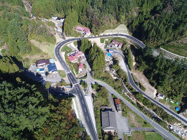 完成した道路の状況