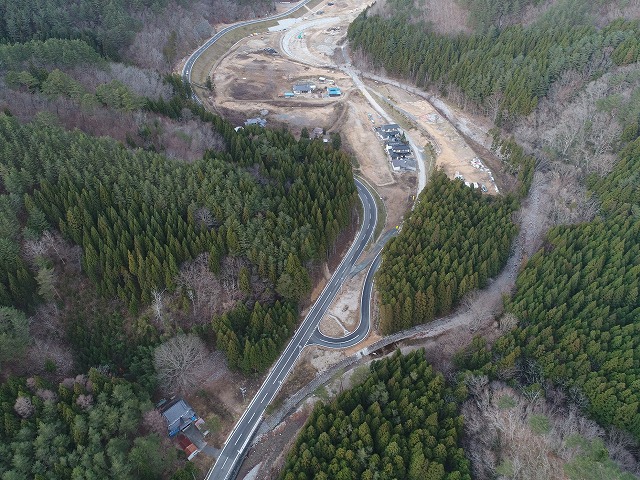 完成した道路の状況