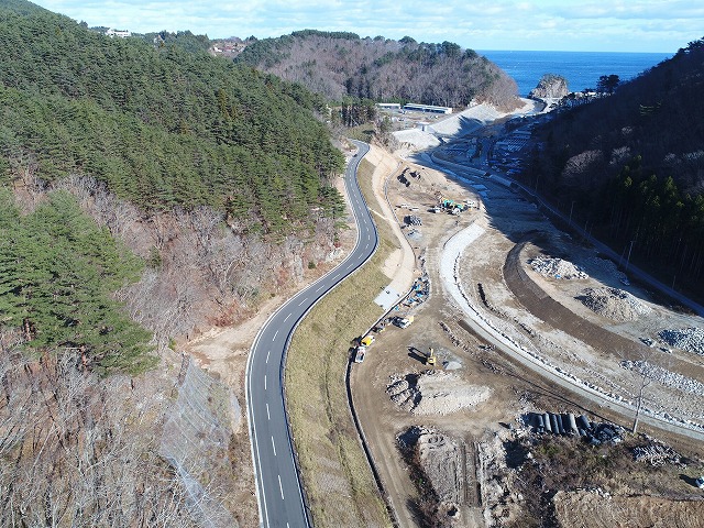 完成した道路の状況