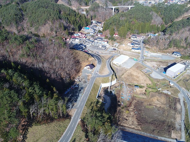 完成した道路の状況