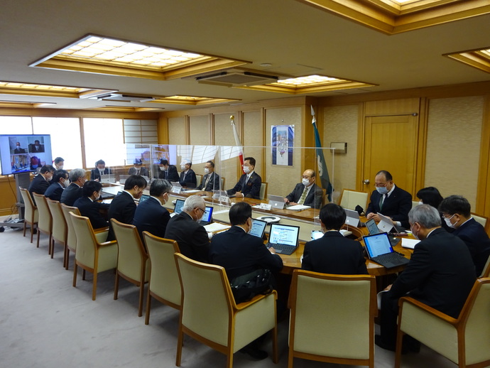 台風災害復旧復興推進本部会議写真