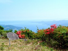 陸前高田市高田町　氷上山から見る陸前高田市の景観