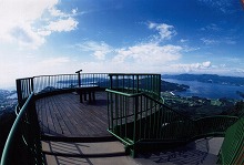 陸前高田市小友町　箱根山展望台から見る陸前高田市の景観