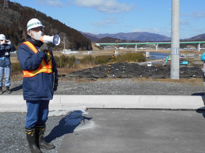 大船渡土木センター　西村課長の挨拶