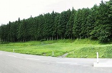 一関市本寺地区から見る梅木田遺跡の景観