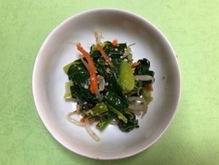 写真：小松菜のナムル