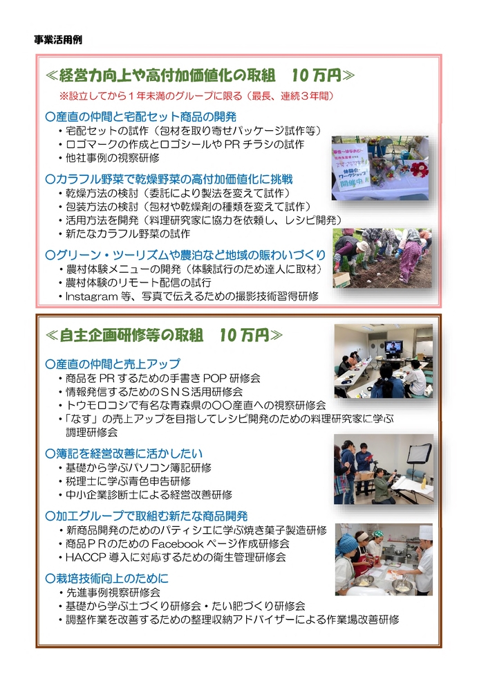 公募チラシ（裏）