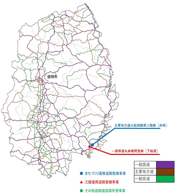 岩手県路線図