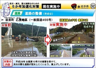 道路の整備（岩泉町 乙茂地区）