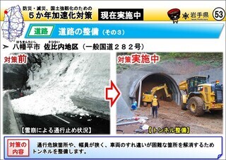 道路の整備（八幡平市 佐比内地区）