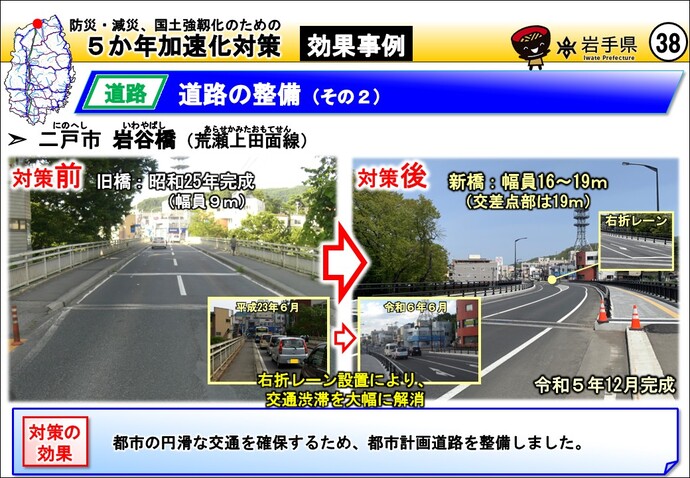 二戸市 岩谷橋（荒瀬上田面線）