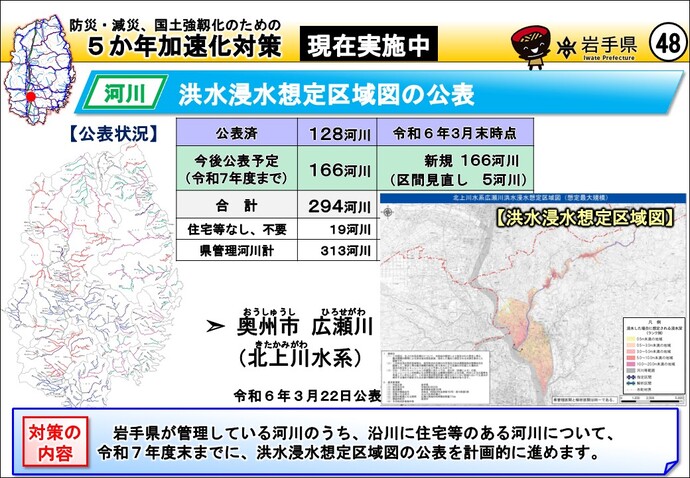 洪水浸水想定区域図の公表