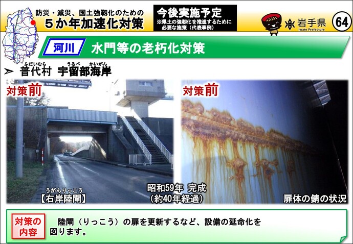 一戸町 中屋敷の沢(2)（馬淵川水系）・岩泉町 国境の沢(8)（小本川水系）