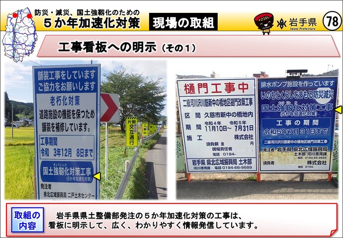 工事看板への明示（その1）