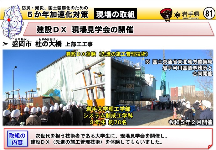 盛岡市 杜の大橋 上部工工事