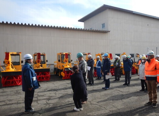 奥州地区除雪業務安全協議会会長による誓いの言葉写真