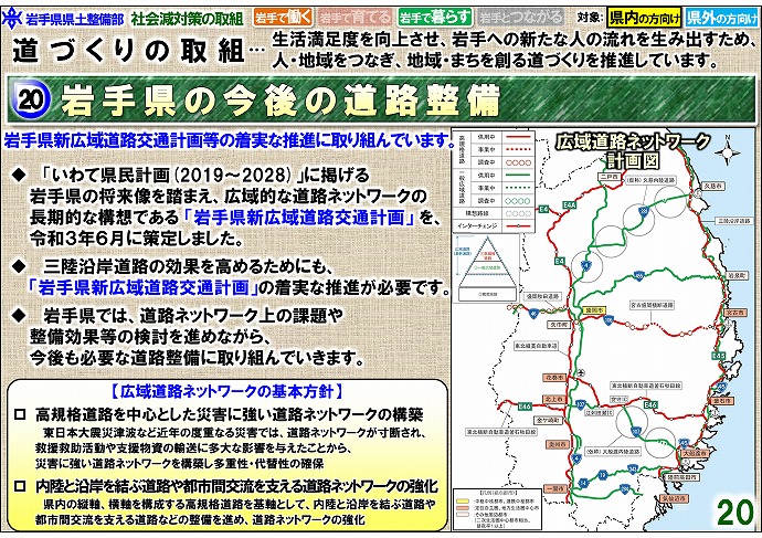 岩手県の今後の道路整備