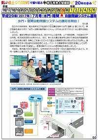 平成29年（2017年）7月号：水門・陸閘自動閉鎖システム運用開始