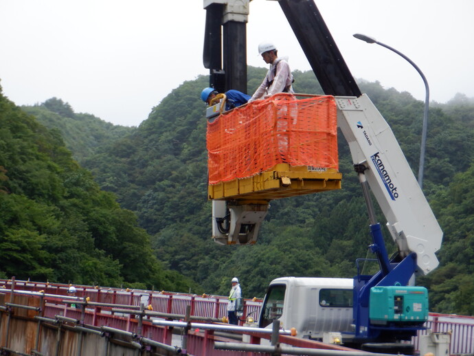 【令和6年9月11日掲載】岩手県立久慈工業高校のインフラメンテナンス工事現場見学会を開催しました！