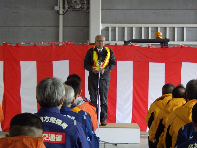 除雪出動式の挨拶の様子（3）