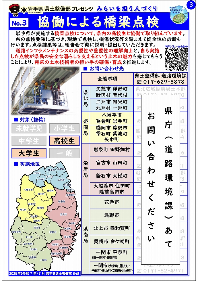 No.3　協働による橋梁点検