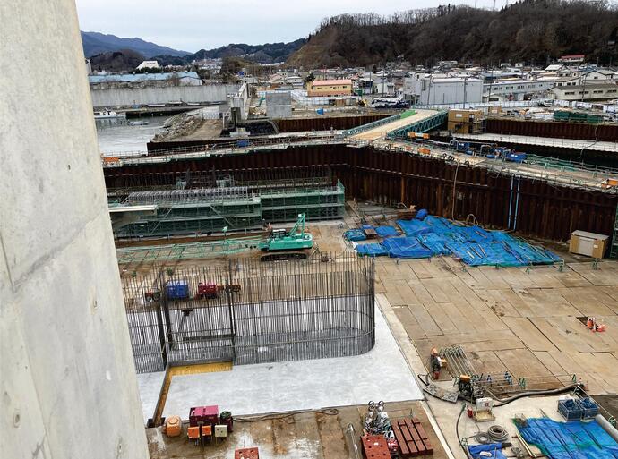 【令和7年1月30日掲載】宮古市の閉伊川水門の建設が進んでいます！