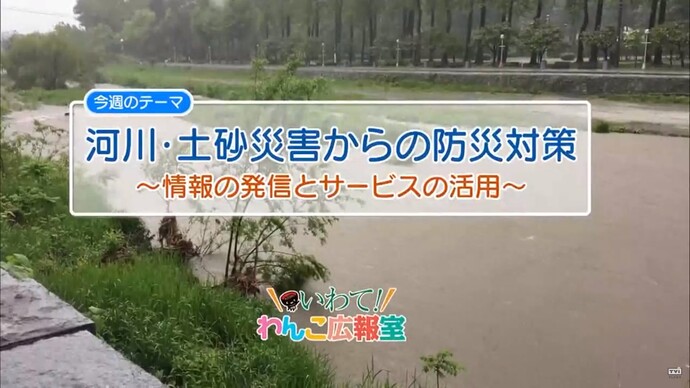 【令和7年2月12日掲載】いわて！わんこ広報室 県土整備部アーカイブ 2018年（平成30年）6月「河川・土砂災害からの防災対策～情報の発信とサービスの活用～」