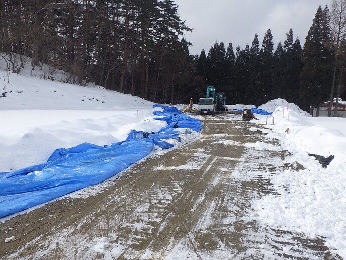 【令和7年2月13日掲載】岩手県二戸市 主要地方道二戸五日市線の柿ノ木平地区で道路整備事業を進めています！