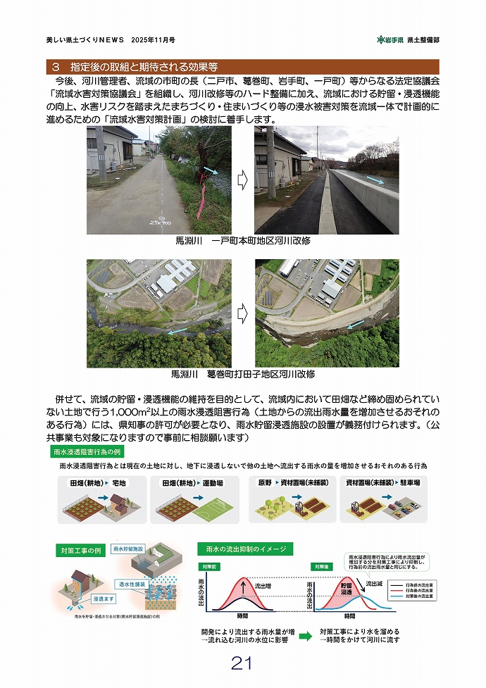 馬淵川上流を特定都市河川に指定！ …河川課