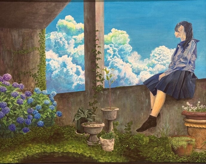 絵画：展示中の作品　絵画　避暑