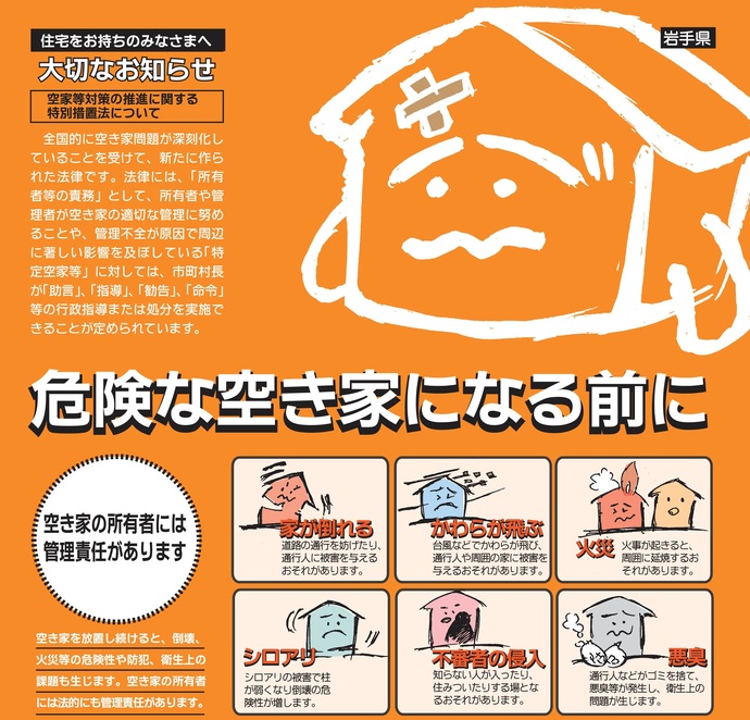 【令和7年12月9日掲載】危険な空き家になる前に！