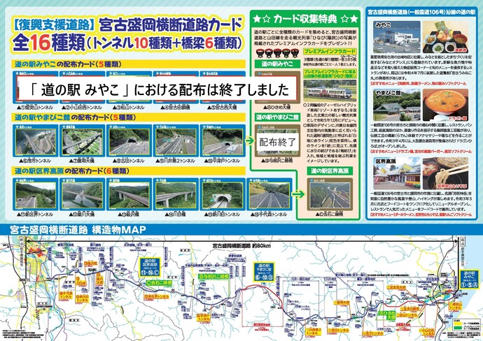 【復興支援道路】宮古盛岡横断道路カード　ポスター裏面