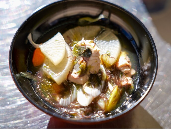 ショッコとふのりの磯汁