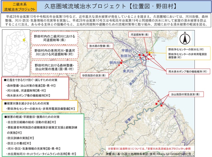 【令和7年11月12日掲載】岩手県内の流域治水プロジェクトを紹介します！～「久慈圏域流域治水プロジェクト」