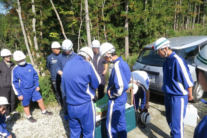 土砂災害模型実験