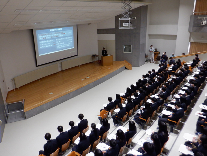 【令和7年12月24日掲載】久慈翔北高校で「津波防災教育講座（出前授業）」を開催しました！