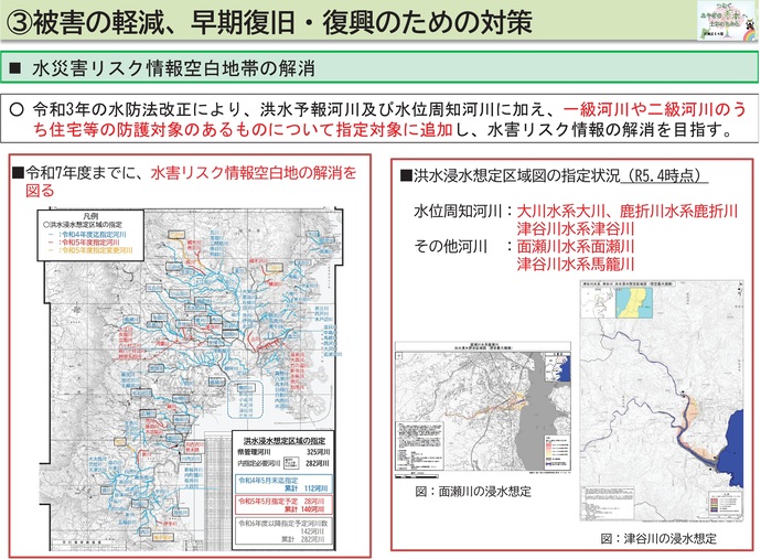 【令和7年12月10日掲載】岩手県内の流域治水プロジェクトを紹介します！～「気仙沼・室根圏域流域治水プロジェクト」