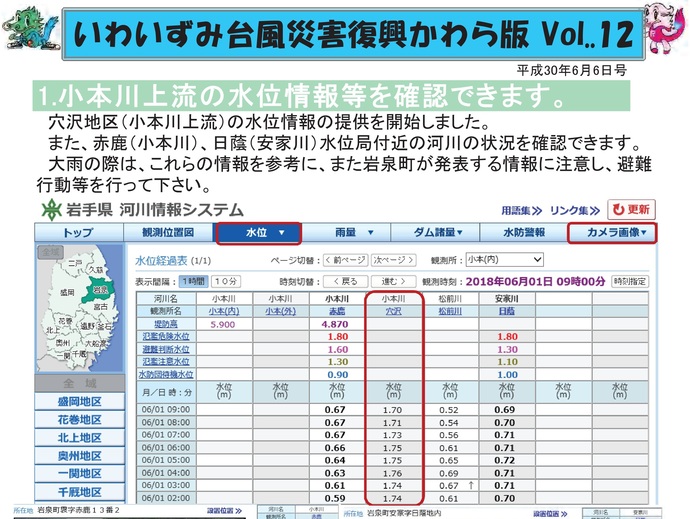【令和7年12月3日掲載】「いわいずみ台風災害復興かわら版」で振り返る、平成28年台風第10号災害からの復興 9年の軌跡！